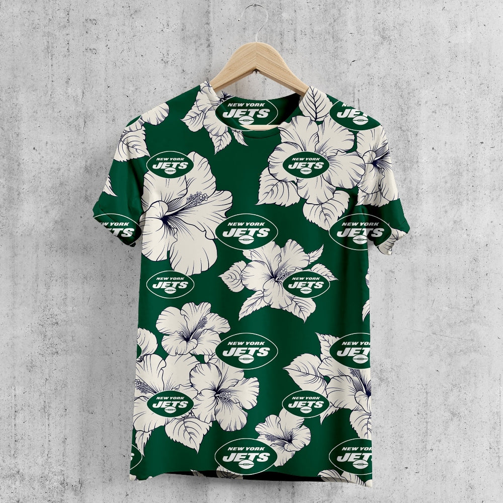 New York Jets Tropical Floral T-Shirt