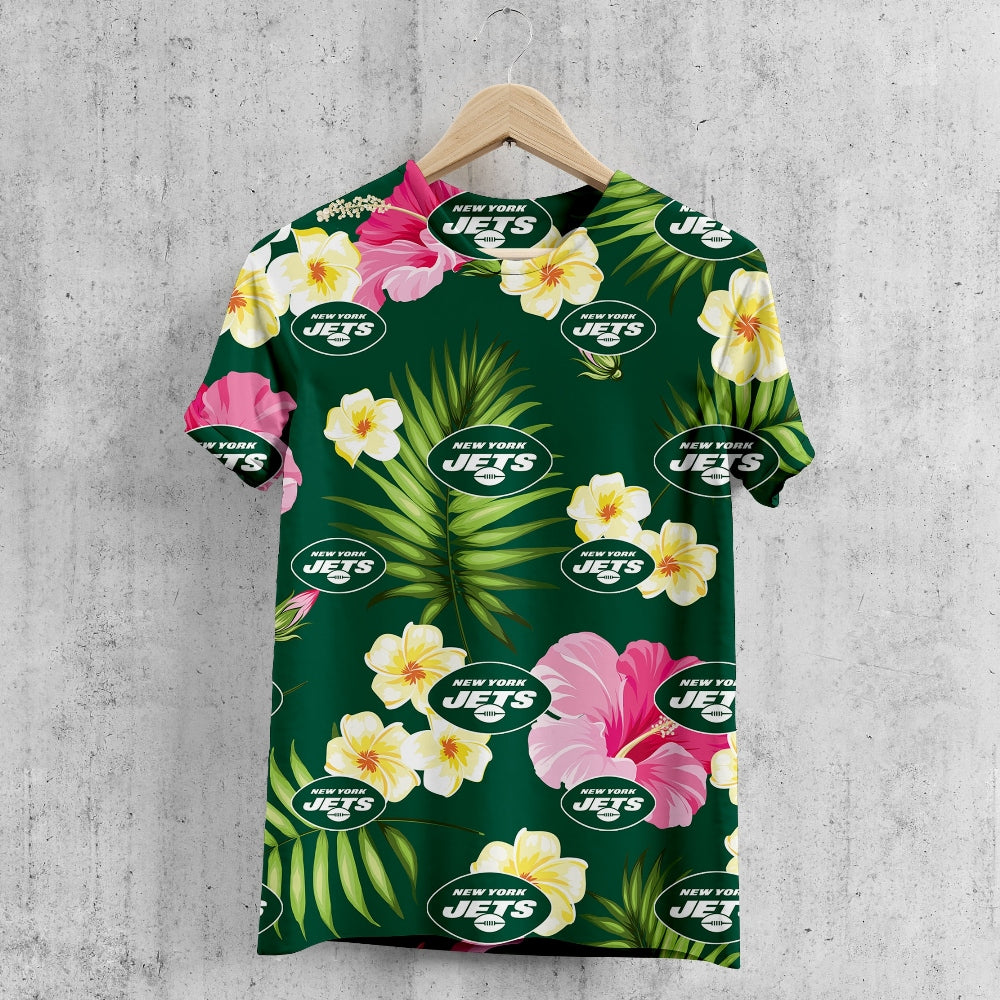 New York Jets Summer Floral T-Shirt