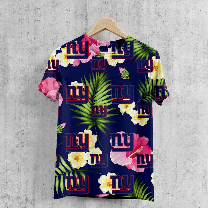 New York Giants Summer Floral T-Shirt