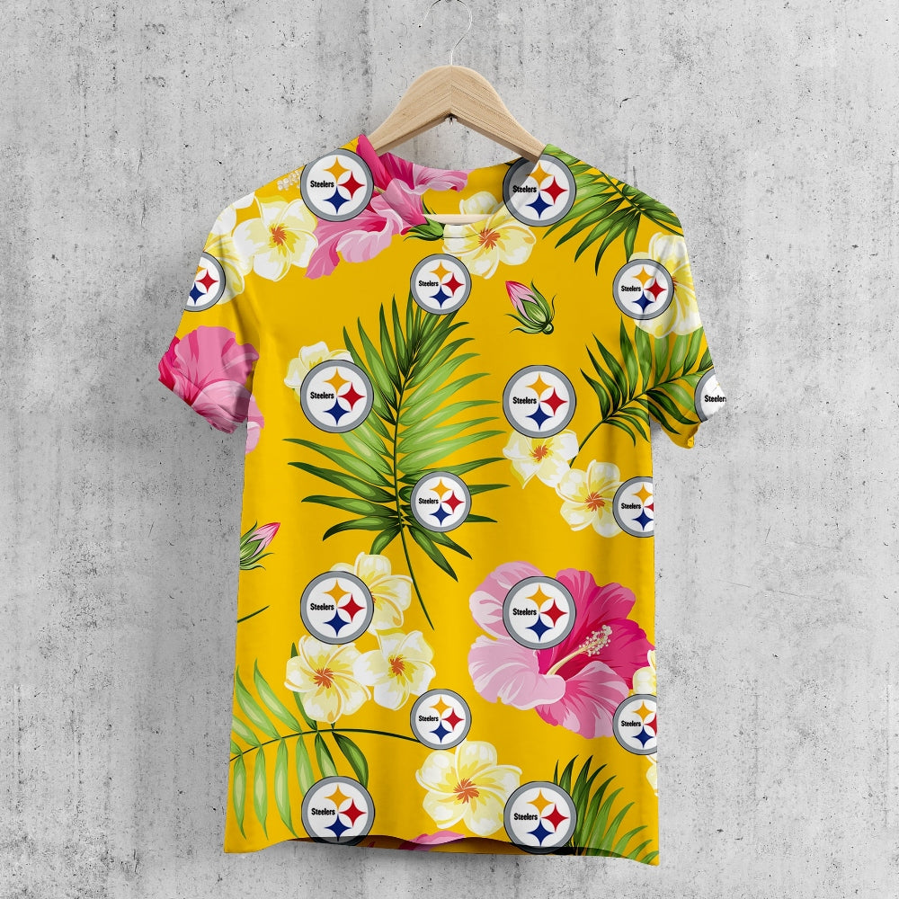 Pittsburgh Steelers Summer Floral T-Shirt