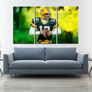 Aaron Rodgers Green Bay Packers Wall Canvas 4