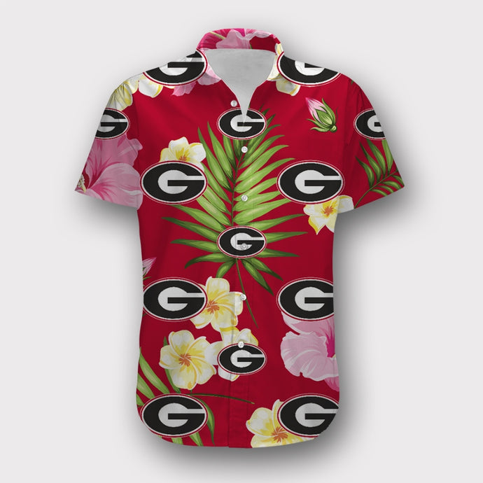 Georgia Bulldogs Summer Floral Shirt