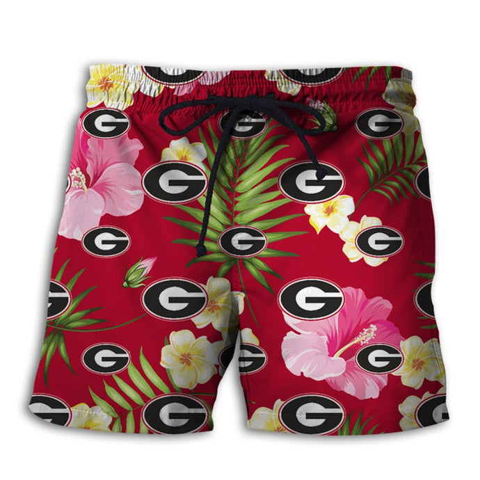 Georgia Bulldogs Summer Floral Shorts
