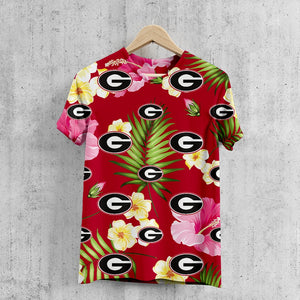 Georgia Bulldogs Summer Floral T-Shirt