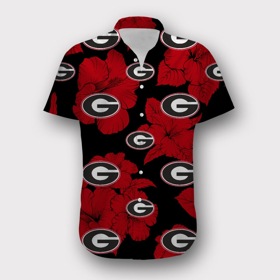 Georgia Bulldogs Tropical Floral Shirt