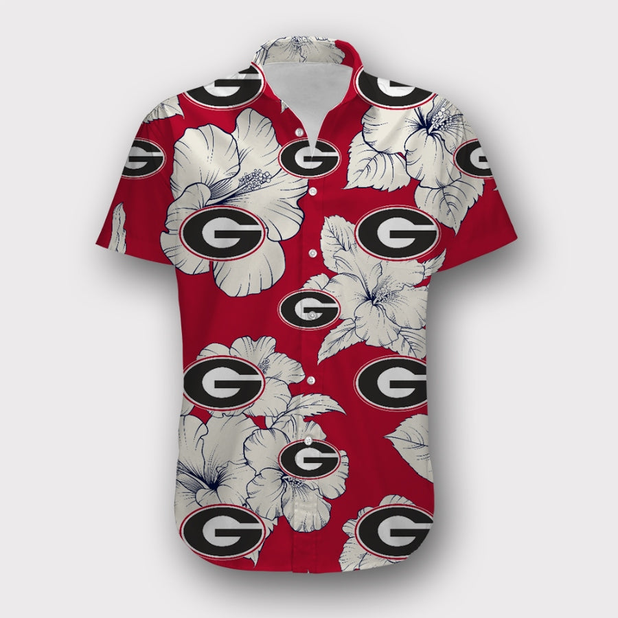 Georgia Bulldogs Tropical Floral Shirt