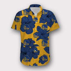 Golden State Warriors Tropical Floral Shirt