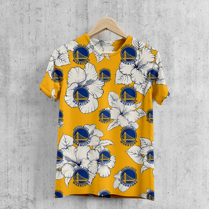 Golden State Warriors Tropical Floral T-Shirt