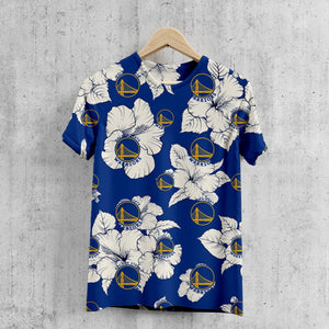 Golden State Warriors Tropical Floral T-Shirt