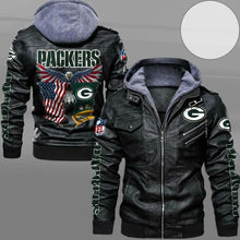 Load image into Gallery viewer, Green Bay Packers American Eagle Leather Jacket