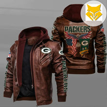 Load image into Gallery viewer, Green Bay Packers American Eagle Leather Jacket