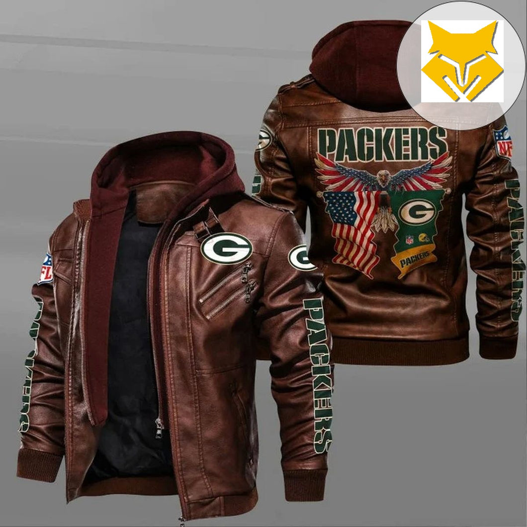 Green Bay Packers American Eagle Leather Jacket