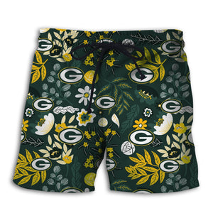 Green Bay Packers Aloha Hawaiian Shorts