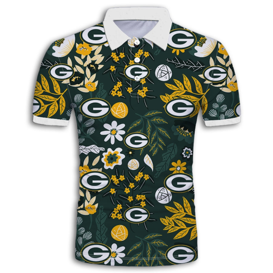 Green Bay Packers Aloha Hawaiian Polo Shirt – SportsDexter