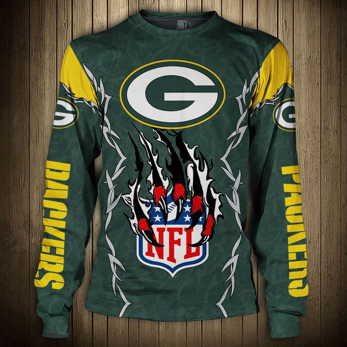 Green Bay Packers Claw 3D Sweatshirt