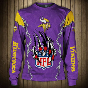 Minnesota Vikings Claw 3D Sweatshirt