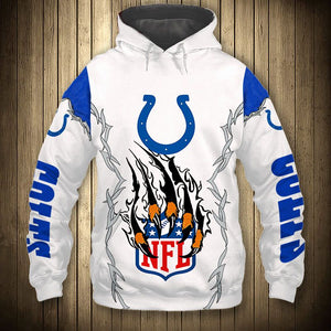 Indianapolis Colts Claw 3D Hoodie