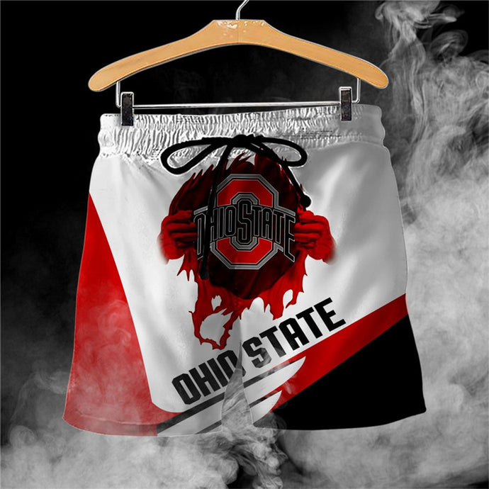 Ohio State Buckeyes Casual 3D Shorts