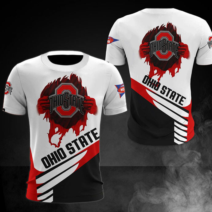 Ohio State Buckeyes Casual 3D T-Shirt