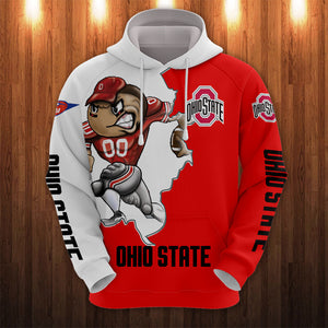 Ohio State Buckeyes Mascot Casual Hoodie