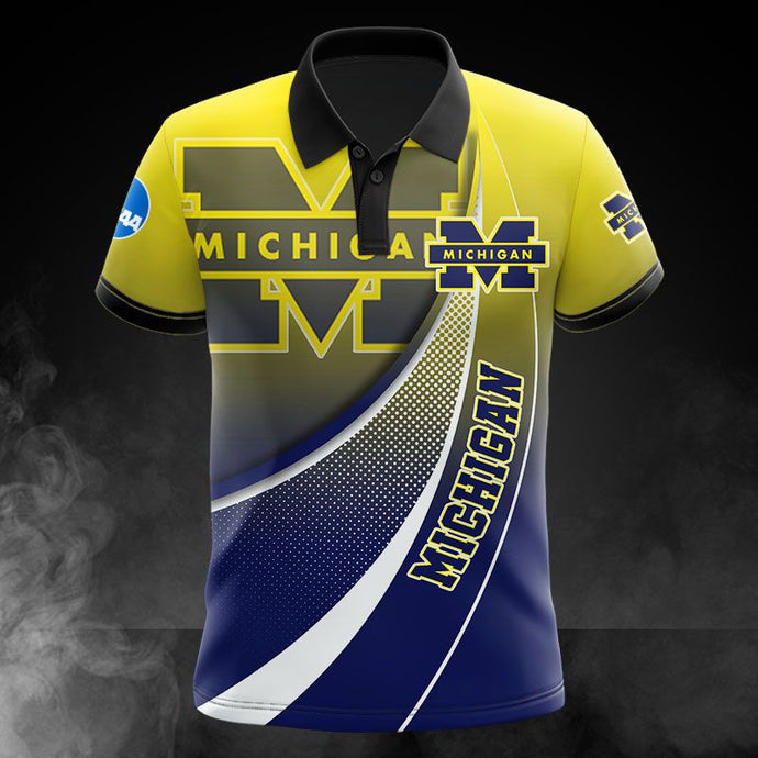 Michigan Wolverines Casual Polo Shirt