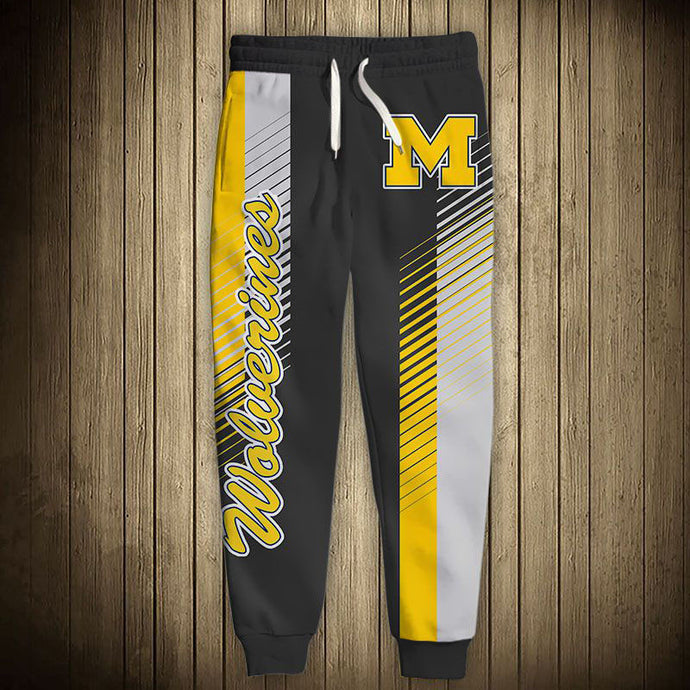 Michigan Wolverines Stripes Sweatpants