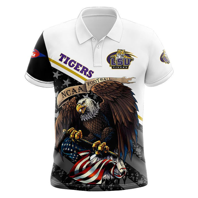 LSU Tigers American Eagle Polo Shirt