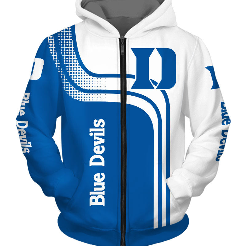 Duke Blue Devils Casual Zipper Hoodie