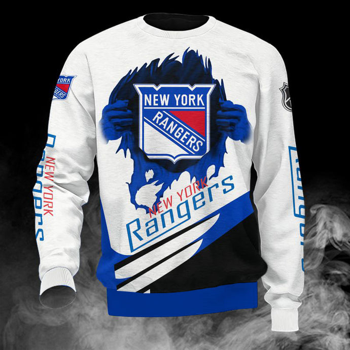 New York Rangers Casual 3D Sweatshirt