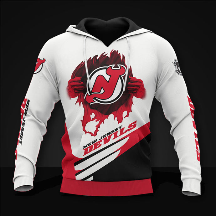 New Jersey Devils Casual 3D Hoodie