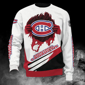 Montreal Canadiens Casual 3D Sweatshirt