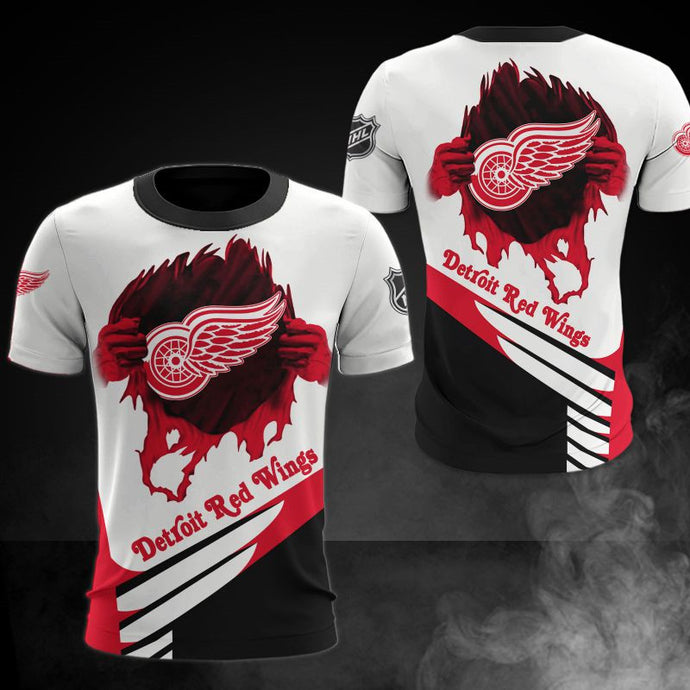 Detroit Red Wings Casual 3D T-Shirt