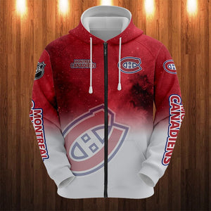 Montreal Canadiens Casual Zipper Hoodie