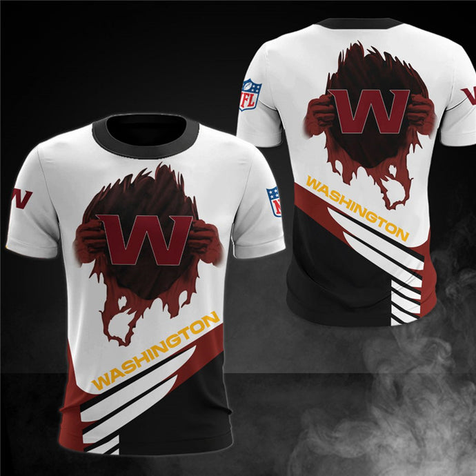 Washington Commanders Casual 3D T-Shirt