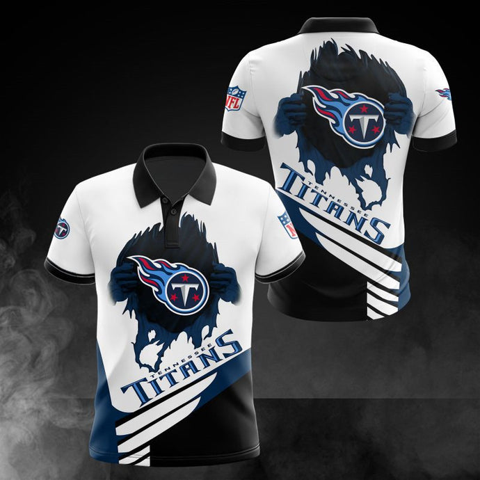 Tennessee Titans Casual 3D Polo Shirt