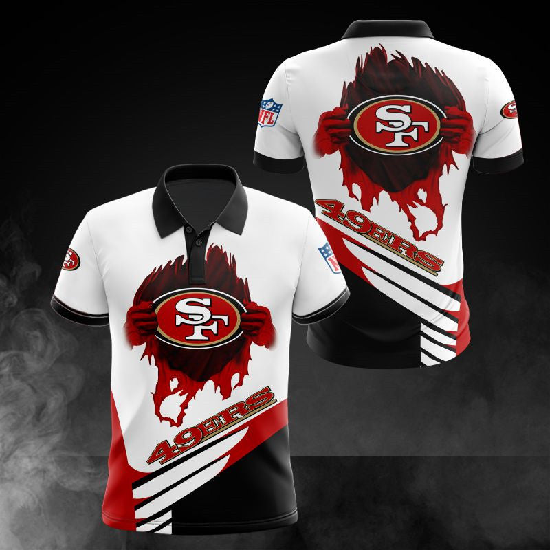 San Francisco 49ers Casual 3D Polo Shirt