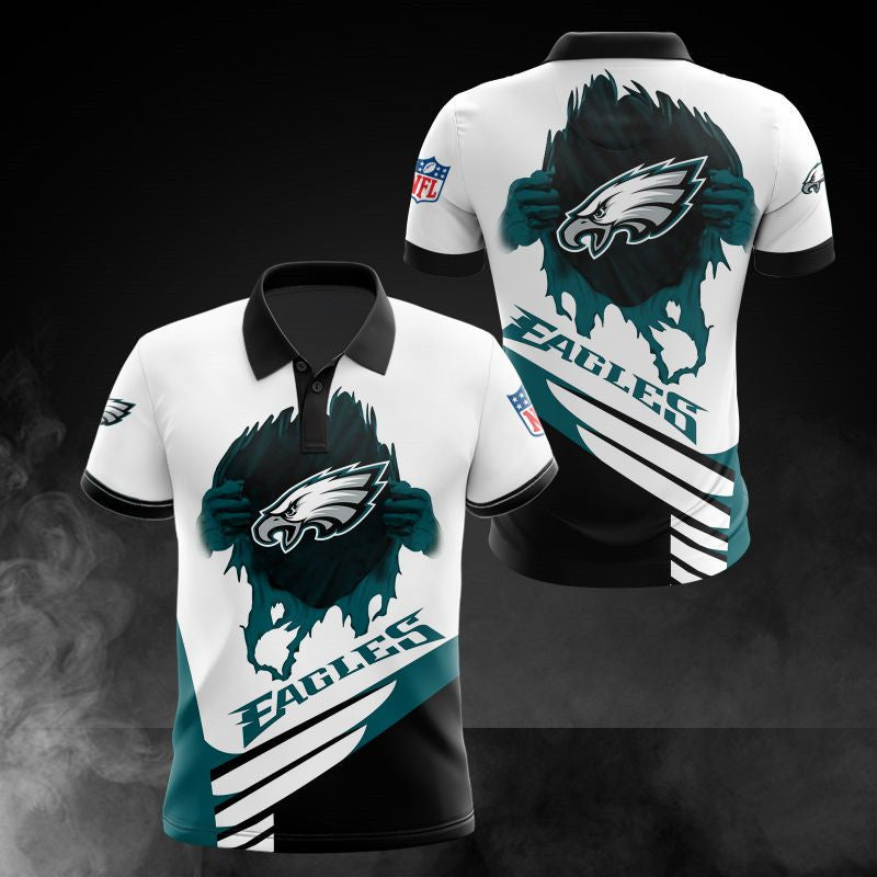 Philadelphia Eagles Casual 3D Polo Shirt