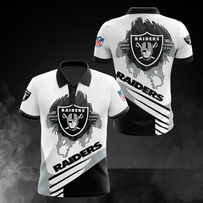 Las Vegas Raiders Casual 3D Polo Shirt