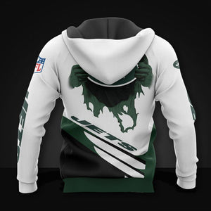 New York Jets Casual 3D Hoodie