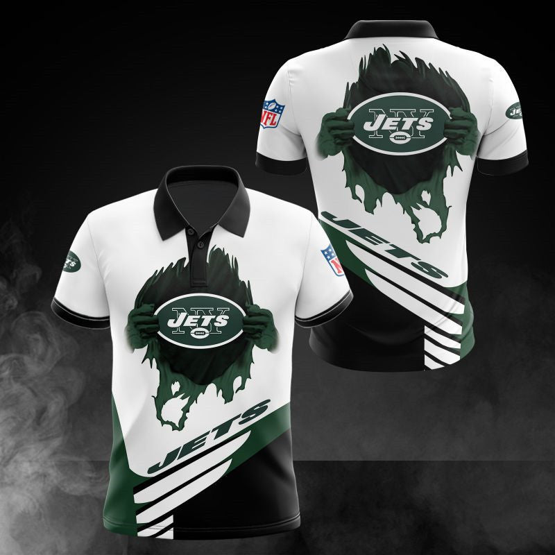 New York Jets Casual 3D Polo Shirt