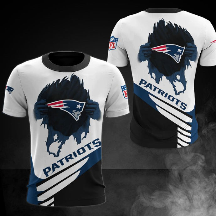 New England Patriots Casual 3D T-Shirt