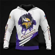 Load image into Gallery viewer, Minnesota Vikings Casual 3D Hoodie