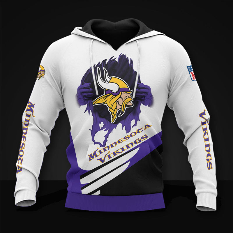 Minnesota Vikings Casual 3D Hoodie