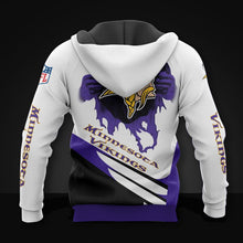 Load image into Gallery viewer, Minnesota Vikings Casual 3D Hoodie