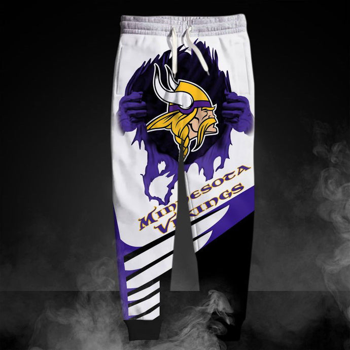 Minnesota Vikings Casual 3D Sweatpants