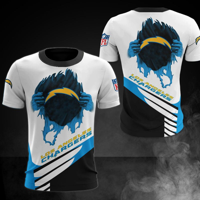 Los Angeles Chargers Casual 3D T-Shirt