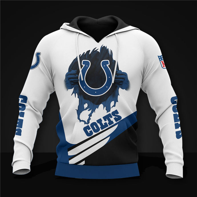 Indianapolis Colts 3D Casual Hoodie