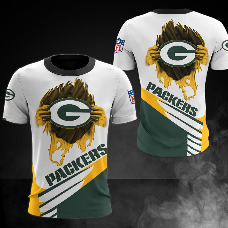 Green Bay Packers Casual 3D T-Shirt