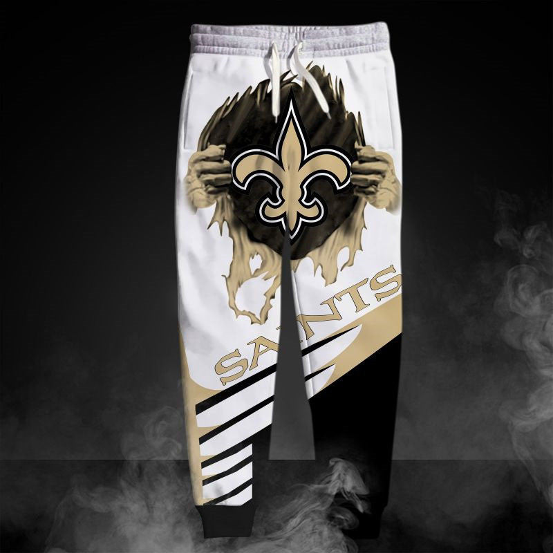 New Orleans Saints Casual 3D Sweatpants