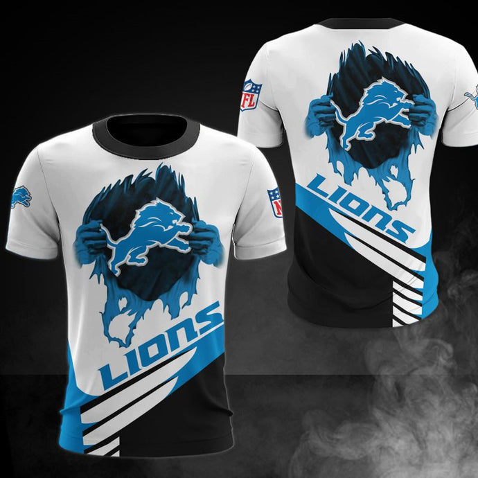 Detroit Lions Casual 3D T-Shirt